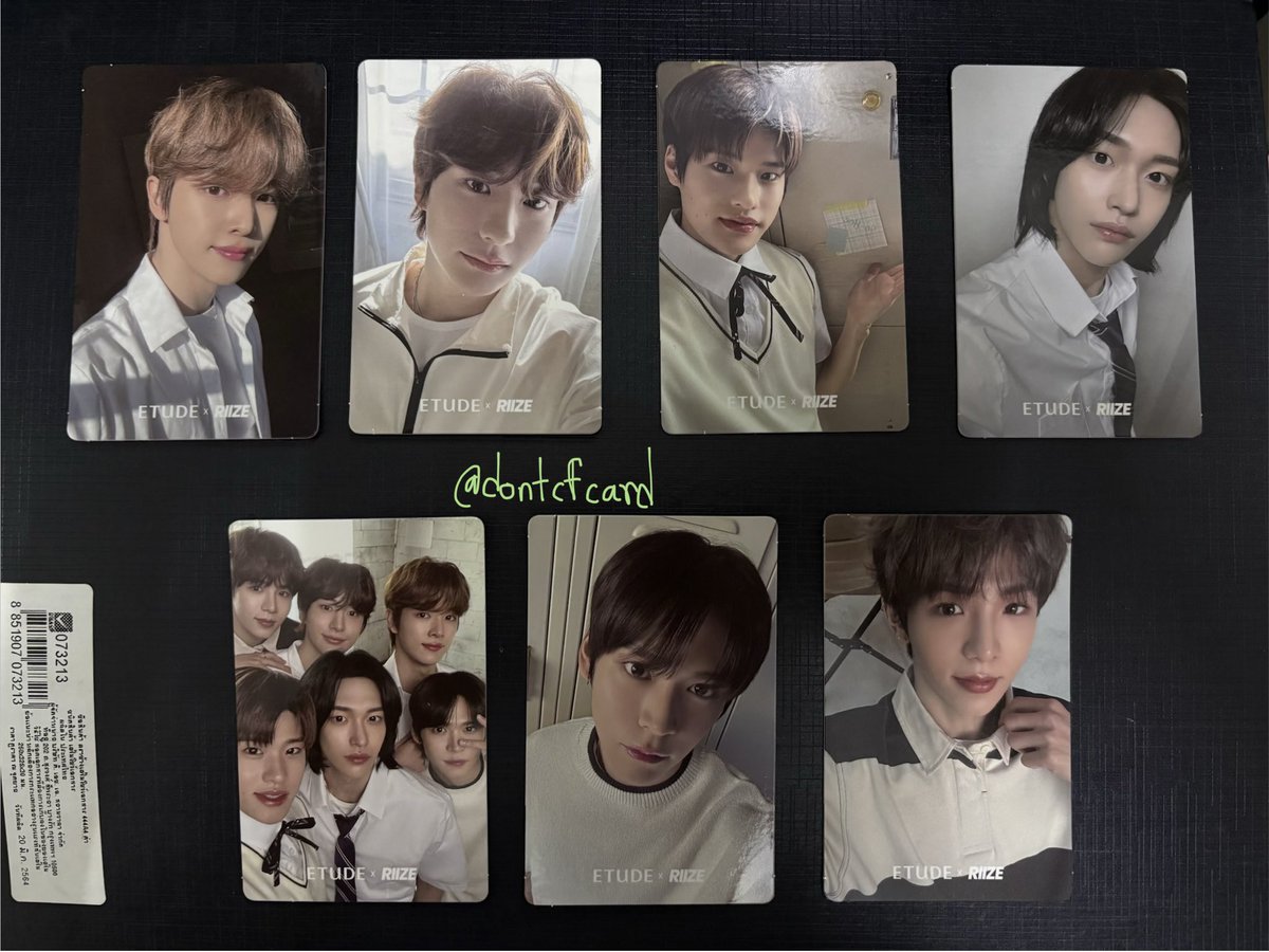 dontcfcard's tweet photo. 💬 𓈒  #พร้อมส่ง wts ꔛ 🐒

Riize x Etude 

วอนบิน ซองชาน อึนซอก โซฮี แอนตัน โชทาโร่

— ราคา 250 บาท รวมส่ง  (เหมา 7 ใบค่ะ มีซองครบ)

นัดรับมอบูรพา บางแสน 
#ตลาดนัดRIIZE #ตลาดนัดน้องข้าว 
#MoshiMoshixRIIZE https://t.co/yGIEHjgtLW