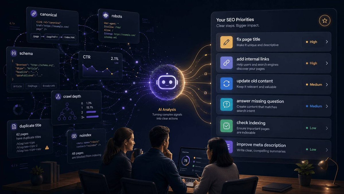 SEOPerception's tweet photo. Technical SEO reports shouldn't feel like a foreign language. You need three answers only: what's broken, why it matters, and what to fix first.

https://t.co/JsIeAwNkKi

#SEO #SmallBusiness #GoogleSearchConsole https://t.co/tEzEe4iT5A