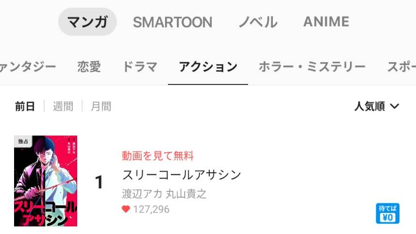 yogoharu5535's tweet photo. 『スリーコールアサシン』ピッコマ アクション部門で１位でした🎉 ありがとうございます！⚔️ https://t.co/ZYDnyX2Zbd