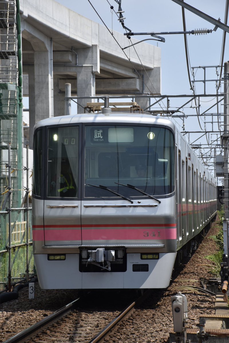 6627nena's tweet photo. 2026/7/28   知立駅、一ツ木駅付近
311F 舞木出場試運転
1,2枚目往路  3,4枚目復路
 #舞木出場試運転 
 #名鉄300系 
 #311F https://t.co/PR7zcu5x2Z