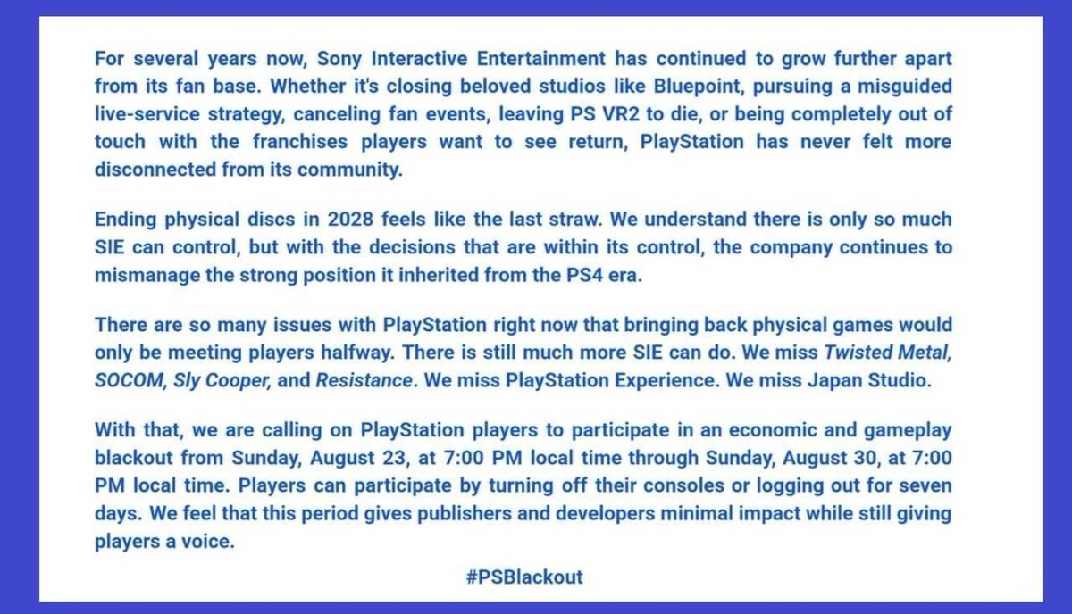 blank_man88's tweet photo. @insomniacgames JOIN US. NO PHYSICAL NO PS6! NO PHYSICAL NO SONY! THEY WILL FAIL NEXT GEN! IF I GO DIGITAL I GO PC! WOLVERINE DAY 1 PHYSICAL #FUCKSONY #NODISCNOBUY https://t.co/ugTGAhaeWK