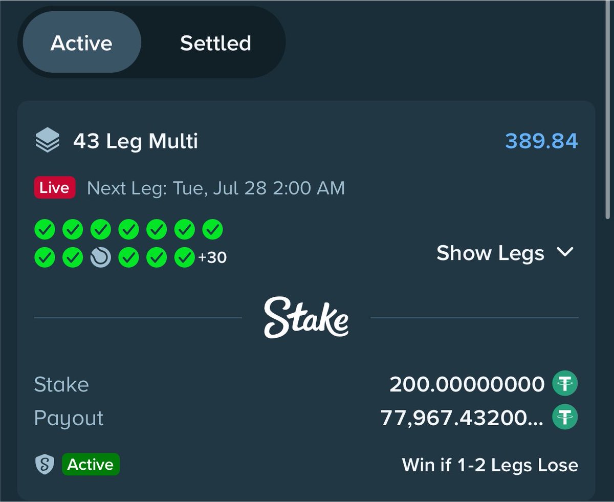 Mrbankstips's tweet photo. 16k odds! 41 wins from 43 ✅✅✅✅✅✅✅✅✅✅✅✅✅✅✅✅✅✅✅✅✅✅✅✅✅✅✅✅✅✅

Flex 2 for 390 odds incoming ♻️

Flex 3 for 110 odds BOOOM✅✅✅✅✅✅✅✅✅✅✅✅

Flex 4 for 39 odds BOOOM✅✅✅✅✅✅✅✅✅✅✅✅

Flex 5 for 15 odds BOOM✅✅✅✅✅✅✅✅✅✅✅✅✅

$195k in the bag 🔥🔥🔥🔥🔥🔥🔥🔥🔥

Congratulations 🎉 

What a win! 

Join stake via https://t.co/zNIDVi9VVx

Promo code banks 

Telegram channel https://t.co/onNA2IpWas

Share those greens 🔥🔥🔥🔥