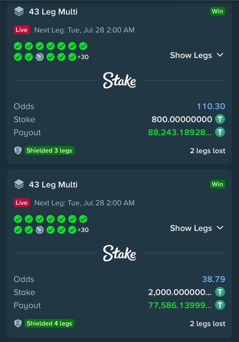 Mrbankstips's tweet photo. 16k odds! 41 wins from 43 ✅✅✅✅✅✅✅✅✅✅✅✅✅✅✅✅✅✅✅✅✅✅✅✅✅✅✅✅✅✅

Flex 2 for 390 odds incoming ♻️

Flex 3 for 110 odds BOOOM✅✅✅✅✅✅✅✅✅✅✅✅

Flex 4 for 39 odds BOOOM✅✅✅✅✅✅✅✅✅✅✅✅

Flex 5 for 15 odds BOOM✅✅✅✅✅✅✅✅✅✅✅✅✅

$195k in the bag 🔥🔥🔥🔥🔥🔥🔥🔥🔥

Congratulations 🎉 

What a win! 

Join stake via https://t.co/zNIDVi9VVx

Promo code banks 

Telegram channel https://t.co/onNA2IpWas

Share those greens 🔥🔥🔥🔥