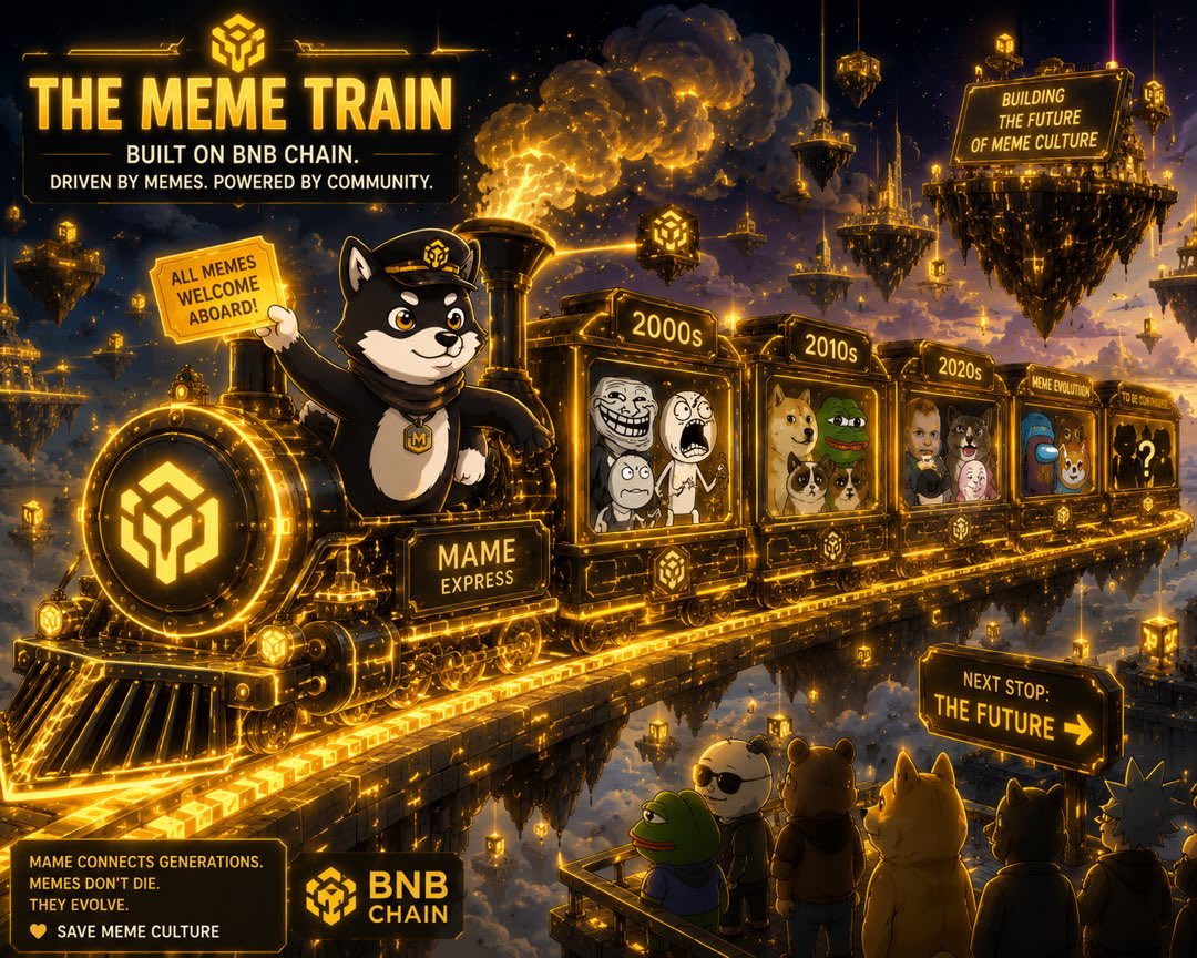 lana11___'s tweet photo. Every meme has a story.
Every generation has its moment.
The journey continues on @BNBCHAIN . 🚂✨

@mamebnb 

You can join me too @adex_ricky @LexanderOfX @Prof_penna 

#MAMECreativeChallenge #SaveMemeCulture https://t.co/BB65iaCuk6