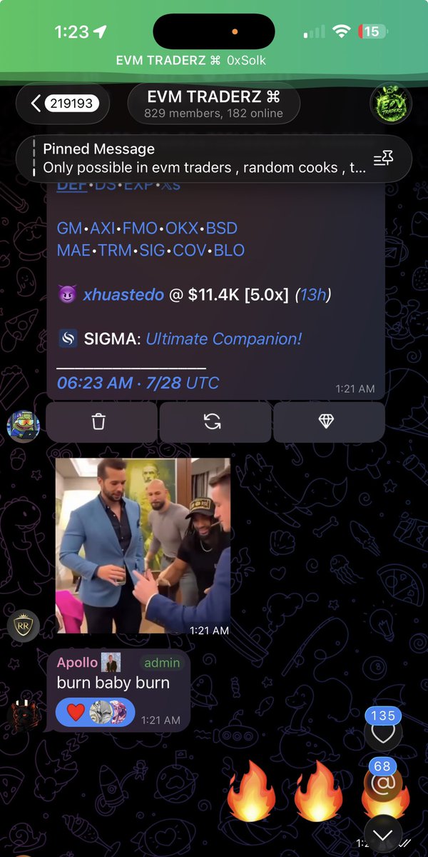 ZaExhuast's tweet photo. Everything I ape and hold on this chain ends up criming I stg $burn baby burn  also join evm traders and vc trade w us https://t.co/4W1QTB1gKB