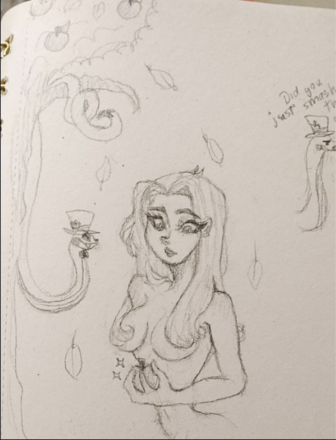 pudiinSam's tweet photo. Day 7: Free Day ⟶ Eden AU ⊹₊⋆
.
˗ˏˋ ♡ ˎˊ˗
.
idk how to draw hands/cry ╥﹏╥
#guitarspearweek #guardrockweek #guitarspearweek2026 #guardrockweek202 #guitarspear https://t.co/cun79FLnwg