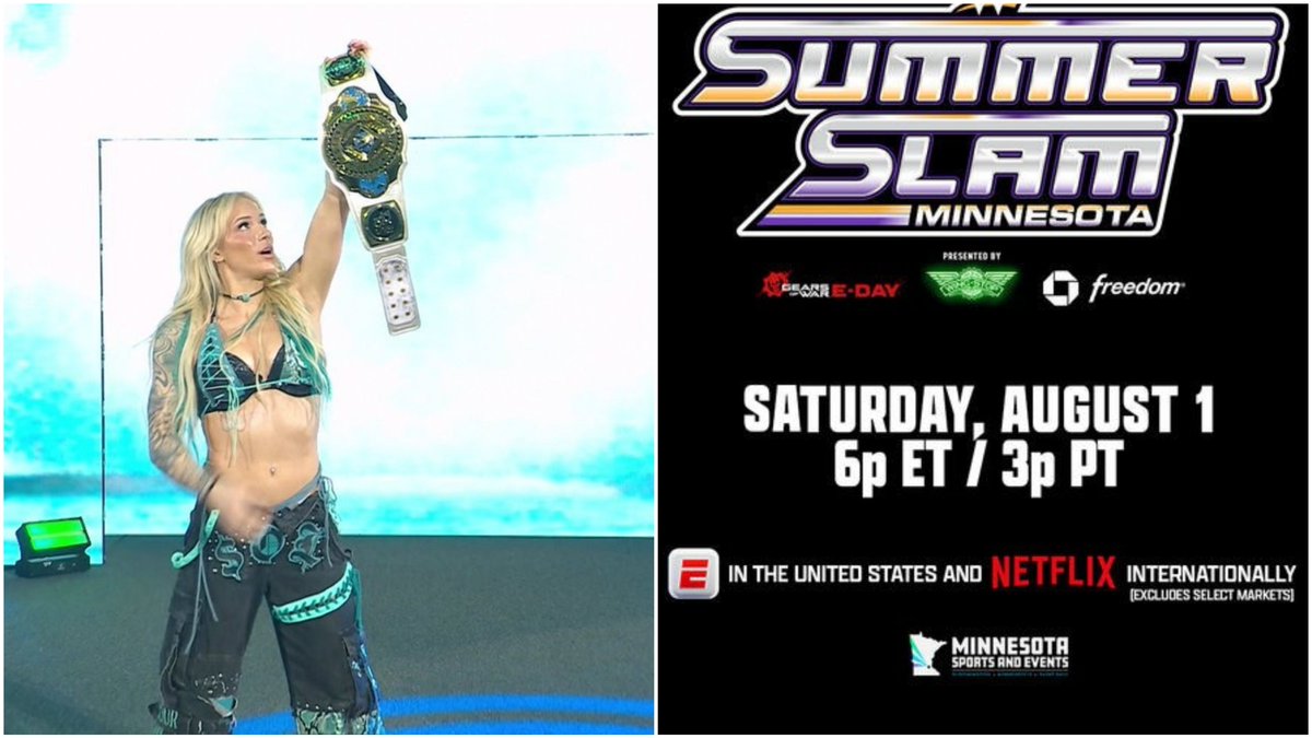 RomanEra0's tweet photo. We all wanted Sol Ruca at SummerSlam card

Triple H: "No champion no riot 😭" https://t.co/nRpUrMFNRg