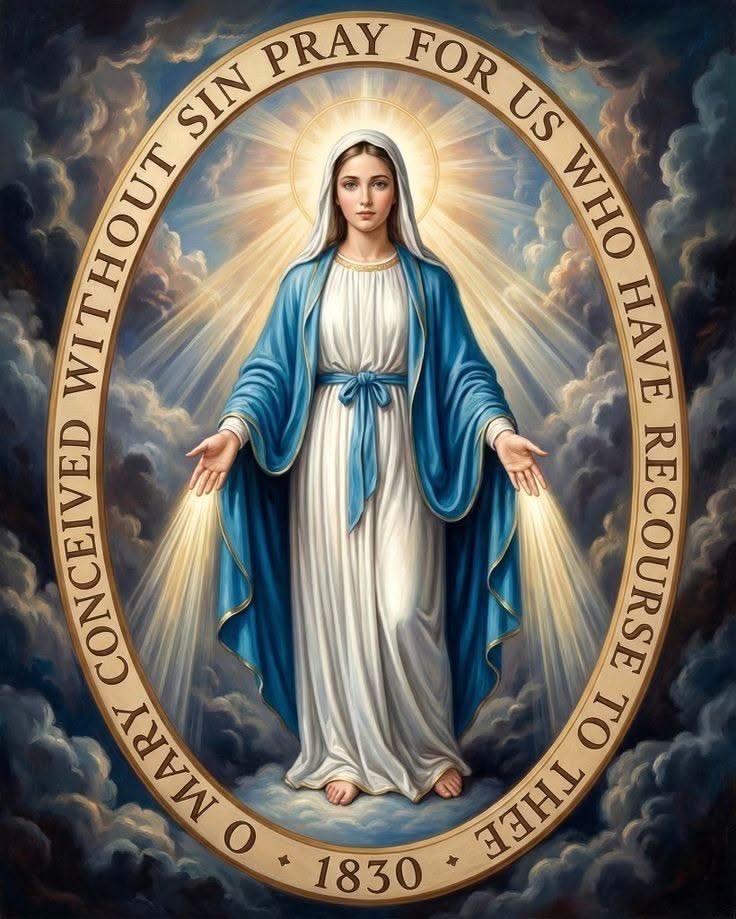 CatholicQuote12's tweet photo. Our  Lady of Miraculous Medal,intercede for us. https://t.co/N035hcxesa