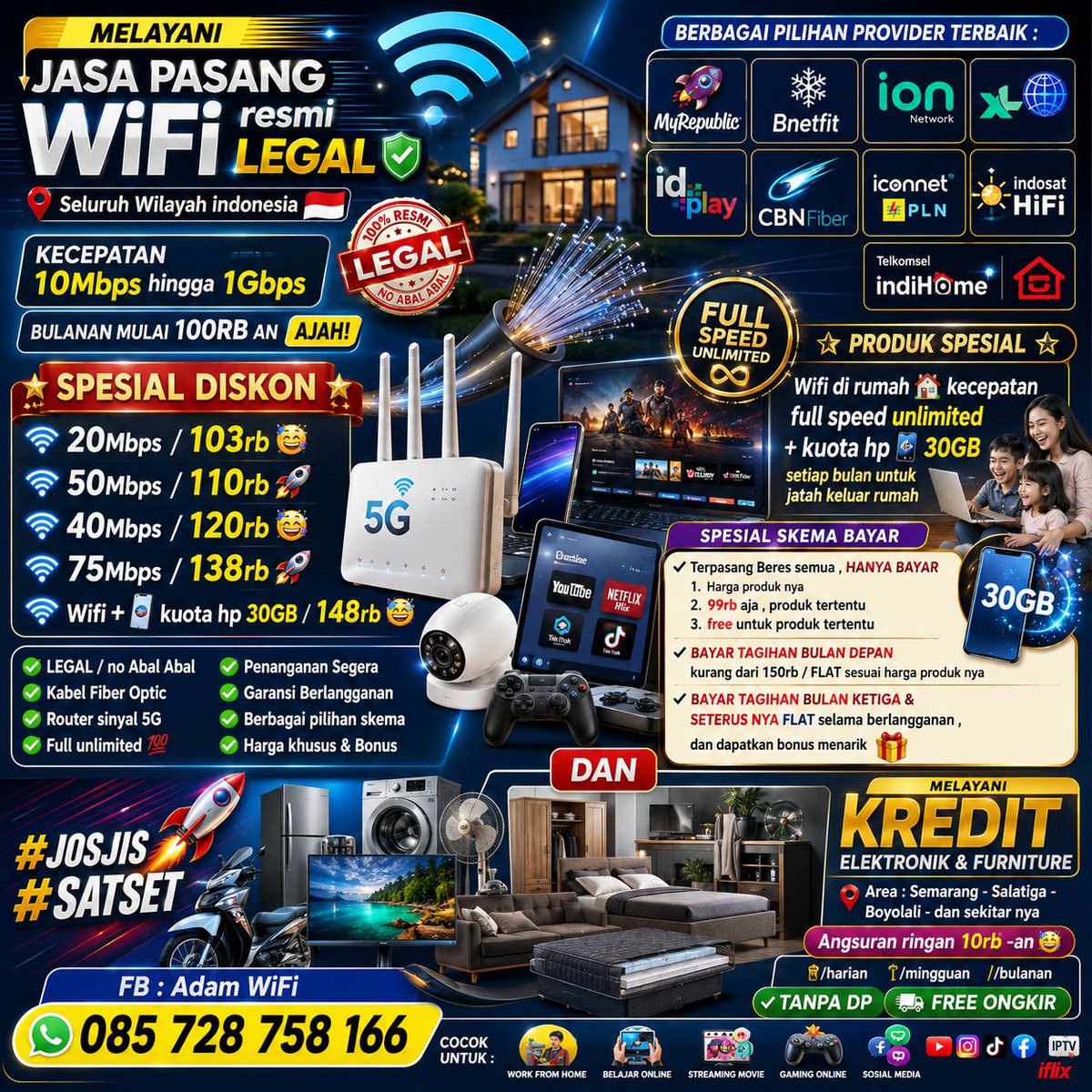 hartatik_arya's tweet photo. #up #info #terbaik #wifi #resmi #legal
#kredit #elektronik #furniture #bergaransi https://t.co/Nm67ZMAVel