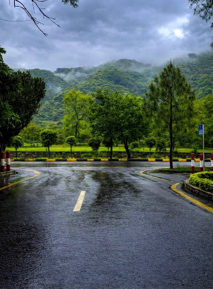 PakistanJannatt's tweet photo. Lush green Islamabad in Rain https://t.co/3gnPHiDYtP