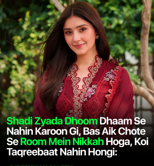 WaniaHamid11's tweet photo. Actress Durefishan Saleem shared her vision for marriage, saying she would prefer a simple and meaningful nikah over lavish celebrations and multiple wedding events. ✨
#DurefishanSaleem #SimpleNikah #WeddingGoals #PakistaniActress #CelebrityNews #ShowbizPakistan #Entertainment https://t.co/FqvlbXhXsQ