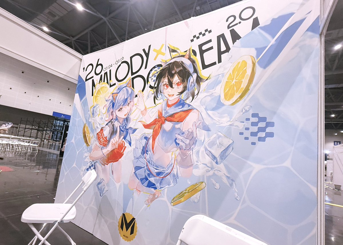 minto__28's tweet photo. 负责了Malody×缀梦音游展的联动立绘，希望大家喜欢！
#Malody #Dotream #缀梦 https://t.co/kWxJpPMsku