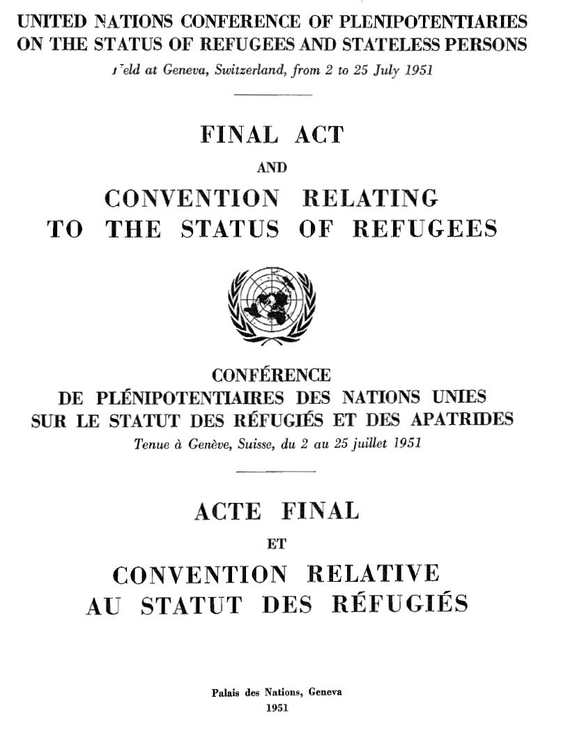 FrayRicardus's tweet photo. Hace 75 años se firmó la Convención sobre el Estatuto de los Refugiados en 1951, reafirmando que toda persona tiene derecho a buscar protección cuando su vida, libertad o dignidad están en peligro, llámese Asilo o Refugio
#RefugeeConvention  #Refugiados #DerechosHumanos #Dignidad https://t.co/gE8kP2m9W7