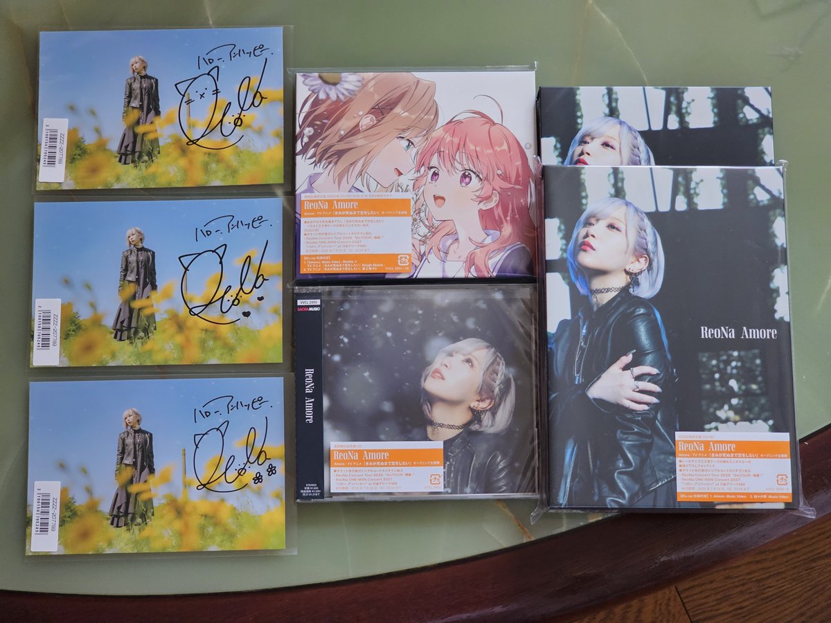 ReoNa Amore 届きました✨☺️ サイン付き ポストカード嬉しい