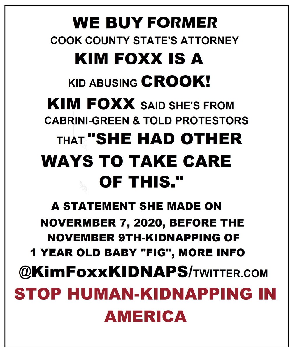 Devil_Democrats's tweet photo. TSE-#1841: My fellow HUMANS! No info on the whereabouts of 6yr old Baby FIG, since she was sub-humanly KIDNAPPED from her mom by the Chicago Police Department, on November 9, 2020.

To help get justice for FIG, visit https://t.co/iU2uRcKDev! https://t.co/qj6ffPe4N5