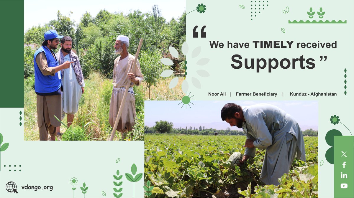 vdoafg's tweet photo. “Timely support through seeds, cultivation materials, and training has improved our #farming and livelihoods by nearly 60%. It has increased our #income, strengthened our livestock, and improved our family's #nutrition. We hope continued #support will help us become self-reliant. https://t.co/WgEFs5qWRN