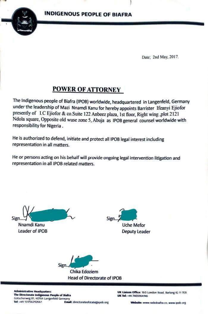 ChinasaNworu's tweet photo. SETTING THE RECORD STRAIGHT: I PERSONALLY WITHDREW FROM NNAMDI KANU’S LEGAL REPRESENTATION IN DECEMBER 2023

NO ROOM FOR MISCHIEF: THE FACTS CONCERNING MY LEGAL MANDATE FROM IPOB

For the avoidance of doubt, and for the sake of clarity, I wish to state unequivocally that I personally disengaged myself from the legal representation of Nnamdi Kanu in any capacity since December 2023, long before his eventual conviction and the subsequent sentence to life imprisonment.

In the exercise of our professional rights and responsibilities as legal practitioners, we have, throughout the relevant period, remained in effective and continuous retainership as solicitors to the Indigenous People of Biafra (IPOB). In that capacity, we have diligently and professionally discharged our responsibilities, securing the discharge and acquittal, upon the conclusion of full trials, of over 200 alleged members of IPOB across the Federal High Court in Abuja, High Court of Ebonyi State and Abia State High Court respectively, between December 2023 and the year 2025.

These are not matters founded on hearsay or conjecture. The records are matters of public knowledge and are readily verifiable.

For the avoidance of doubt, Nnamdi Kanu never independently appointed us as attorneys to the IPOB. His limited involvement in our appointment was solely in his capacity as his personal lawyer, from which we had, since December 2023, formally disengaged our services. Furthermore, and for the avoidance of any further doubt, therefore, I reiterate that from December 2023 to date, I have not represented Nnamdi Kanu in any capacity whatsoever, whether as his private counsel, family lawyer, or otherwise. Any attempt to suggest the contrary is, at best, a deliberate distortion of the facts and, at worst, a calculated narrative designed to serve ulterior and mischievous purposes.

It is equally important to place on record that IPOB, as an organisation, has today reaffirmed our standing as its solicitors and legal representatives. That professional relationship is founded upon a continuing mandate and cannot be retrospectively altered, invalidated, or otherwise dictated by its former leaders.

It is important to state, at this juncture, that the Nigerian Correctional Service Act is clear as to the manner in which any communication purportedly emanating from a convict or an inmate may be duly authenticated or validated. Any communication purportedly emanating from an inmate, whether a convicted prisoner or a person awaiting trial, must bear the imprimatur and appropriate authentication of the officer in charge of the relevant correctional centre. This requirement is intended to ensure the authenticity, integrity, and proper verification of such communication.

This  clarification is particularly important and should serve as a cautionary reminder to practitioners  who are often quick to rush to report what are clearly unauthorised communications purportedly emanating from inmates, without first appreciating or verifying the applicable legal and administrative procedures governing such communications.

Let the facts, therefore, speak for themselves. Let the records speak for themselves. And let those who are genuinely interested in the truth consult the records rather than manufacture narratives for purposes best known to them.

We continue moving forward!

Signed 

Sir ifeanyi Ejiofor Esq; KSC
Dunu -Ezeugosinachi 
28 July 2026
@real_IpobDOS 
@radiobiafralive