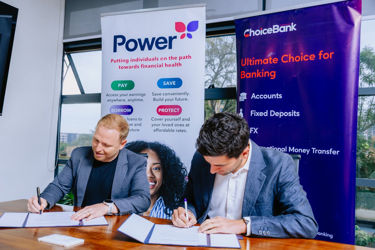 yourpowerapp's tweet photo. Power and @choicebank_ke have partnered to expand access to better banking for the workforce.

The partnership combines Power’s workplace reach with Choice Bank’s licensed banking infrastructure.

Its first outcome: the Power Wallet, powered by Choice Bank. 🤝 https://t.co/YSiMBYsmSd