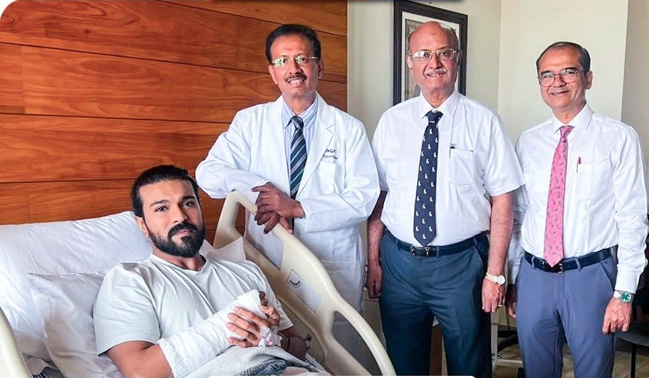 TweetRamCharan's tweet photo. #RamCharan had his Wrist Surgery Done under the Expert Team of Doctors Yesterday in Coimbatore.

He has been advised a minimum 8 weeks of rest with physiotherapy for complete recovery 🙏🏻

Get Well Soon &amp; Get Back into Action Dear @AlwaysRamCharan Anna! ❤️ https://t.co/JBFyz5YxvM