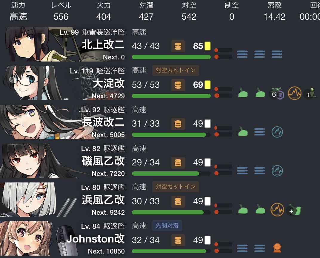 yuta_k87's tweet photo. 艦これ復帰おじのE2乙 ゲージ1 記録用
ブログ系参考にさせていただいております https://t.co/dzQzKOHVVS