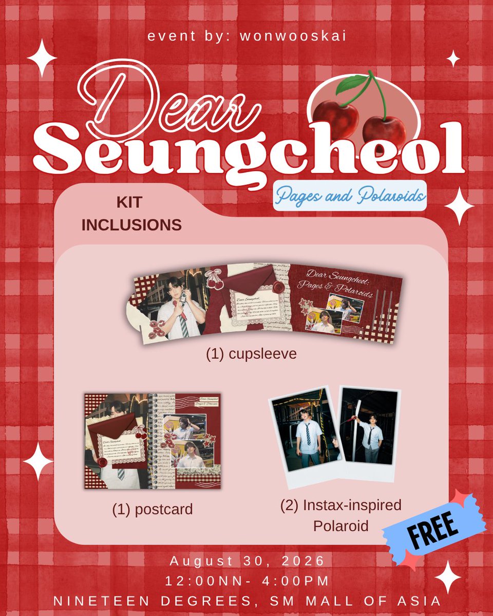 kai ❤️‍🩹| #DearSeungcheol 📌 tweet media