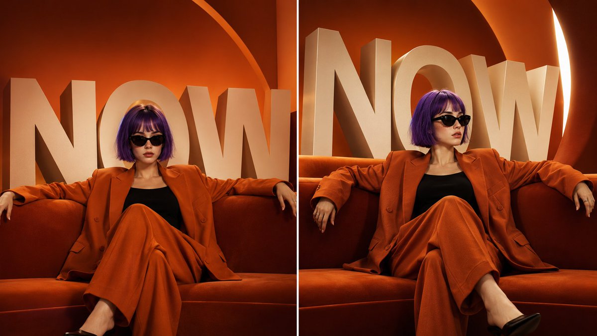 Luxury Fashion Editorial Split-Screen