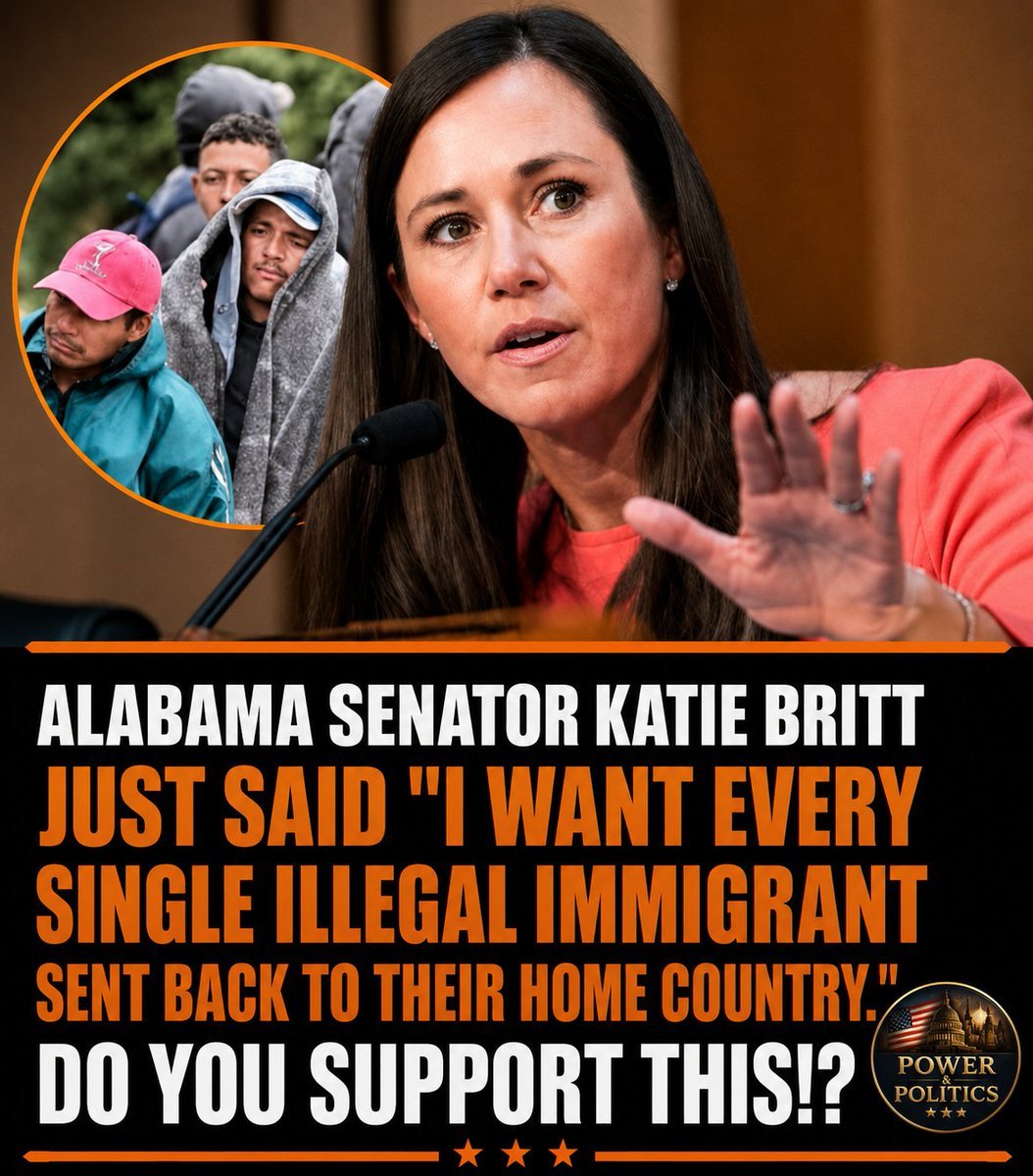 PowerGridUSA's tweet photo. 🇺🇸 Do you support Senator Katie Britt's position on illegal immigration? 

👍 Yes 👎 No https://t.co/WApfdpJhai