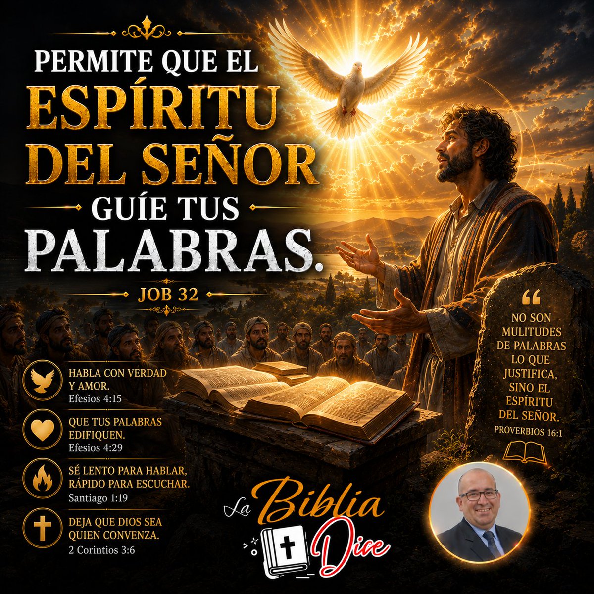yvanmbalabarca's tweet photo. #rpsp #Job32 I📖
✅Habla con humildad y escucha antes de responder.
✅La verdadera sabiduría viene de Dios, no solo de la edad.
✅Permite que el Espíritu del Señor guíe tus palabras.
¡Retuitea y dale Like! https://t.co/aucEerG5U3
