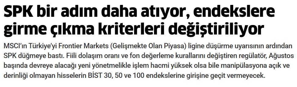 taaardu's tweet photo. Geç oldu ama güç  de oldu. Saçma sapan hisselerle bist100 endeksinin ayarı ile oynandı. Bu düzenleme ile ne foncular üzülür ne de endekse yatırım yapanlar. https://t.co/QDYsfGdNb1