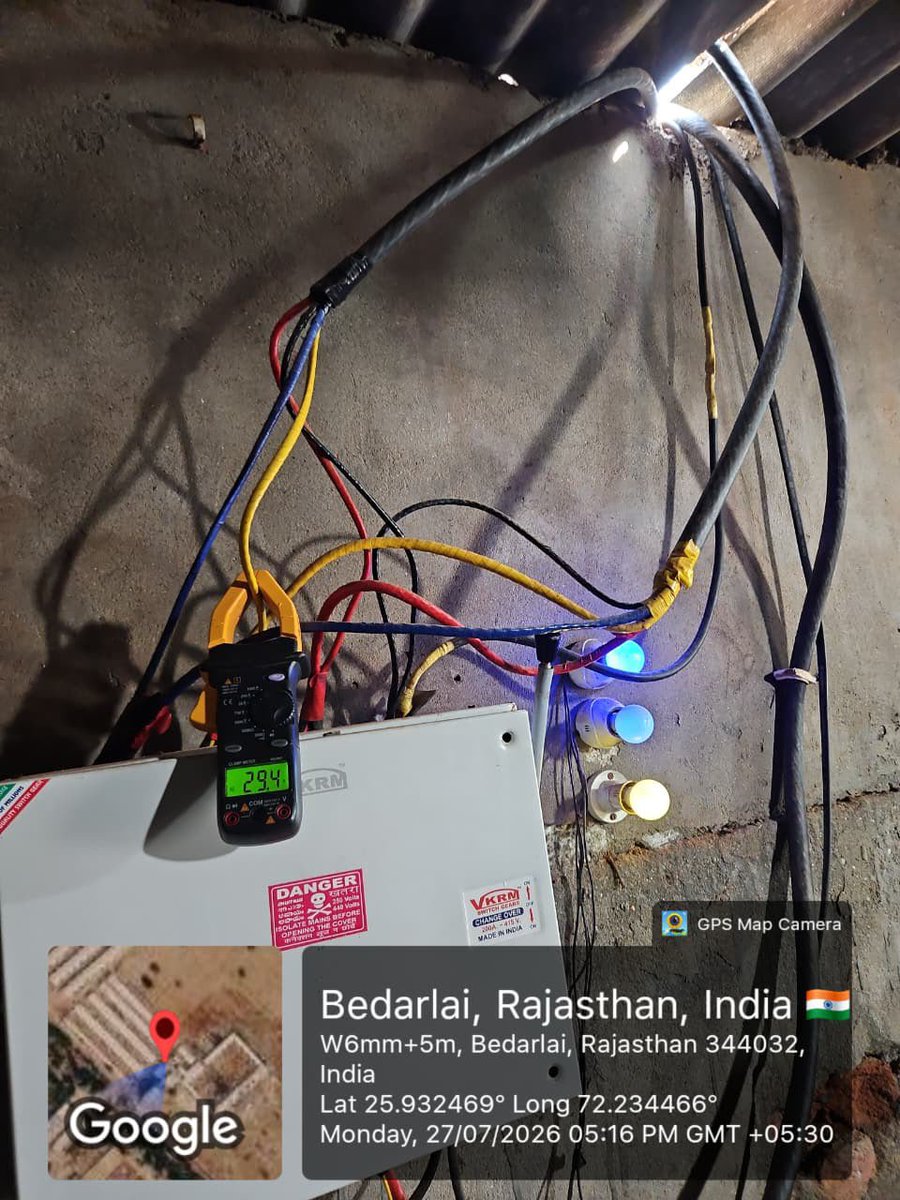 ccc_jdvvnl's tweet photo. ⚡ बिजली चोरी पर बड़ी कार्रवाई – विभाग की सतर्कता से 44 किलोवाट की विद्युत चोरी पकड़ी गई

दिनांक 27 जुलाई 2026 को सहायक अभियंता कार्यालय, पचपदरा द्वारा की गई सतर्कता (Vigilance) जांच के दौरान NDS श्रेणी में 44 किलोवाट की विद्युत चोरी का एक बड़ा मामला पकड़ा गया।

जांच के आधार पर लगभग ₹33 लाख की आंकलित (Assessment) राशि निर्धारित की गई है। यह कार्रवाई विद्युत चोरी पर प्रभावी अंकुश लगाने, विभागीय राजस्व की सुरक्षा सुनिश्चित करने तथा ईमानदार उपभोक्ताओं के हितों की रक्षा की दिशा में एक महत्वपूर्ण कदम है।

इस प्रकरण में नियमानुसार विधिक एवं विभागीय कार्रवाई की जा रही है।

👏 टीम बालोतरा की सतर्कता, त्वरित कार्रवाई एवं उत्कृष्ट कार्य के लिए हार्दिक बधाई।

आइए, विद्युत चोरी रोकने में अपना सहयोग दें और सुरक्षित एवं जिम्मेदार बिजली उपयोग को बढ़ावा दें।

#JodhpurDiscom #TeamBalotra #StopPowerTheft #ElectricityTheft #Vigilance #PowerSafety #Rajasthan #EnergyConservation #TeamJdvvnl 

@artizzzz @RajCMO @RajSampark @RajGovOfficial @DIPRRajasthan @PremSingh44515 @rathoreveer021