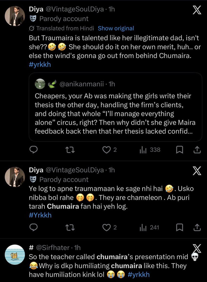 triptiology's tweet photo. @AnnabethJa50751 go say the same to ur fellow chubhira fans now lol https://t.co/iNgqGgOIlq