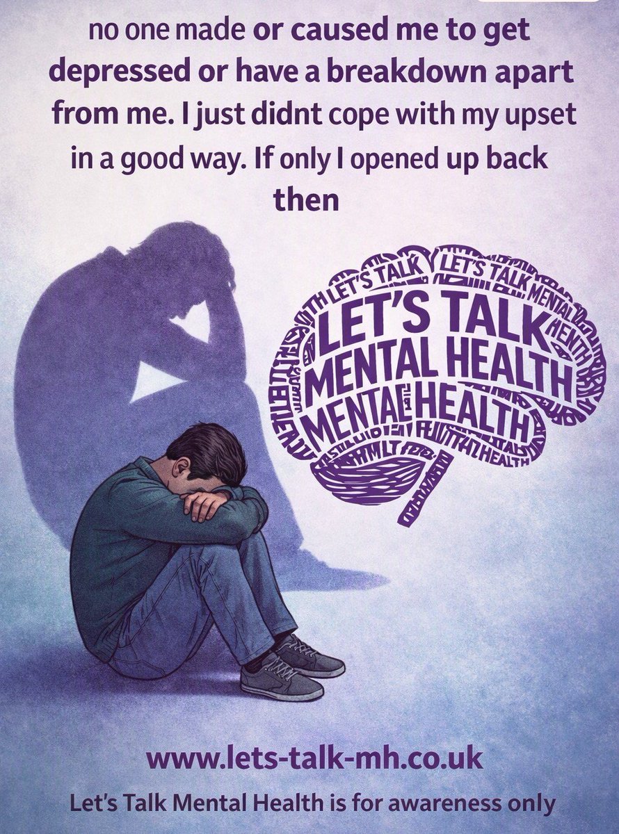 Lets_Talk_M_H's tweet photo. I had a breakdown because I thought hiding was the best way. I was wrong.  Talking is.

Let's Talk Mental Health. Openly, loudly, together 

#mensmentalhealth #depression #mentalhealthawareness #suicideawareness #mentalhealth #LetsTalkMentalHealth https://t.co/y36KRWGtlw