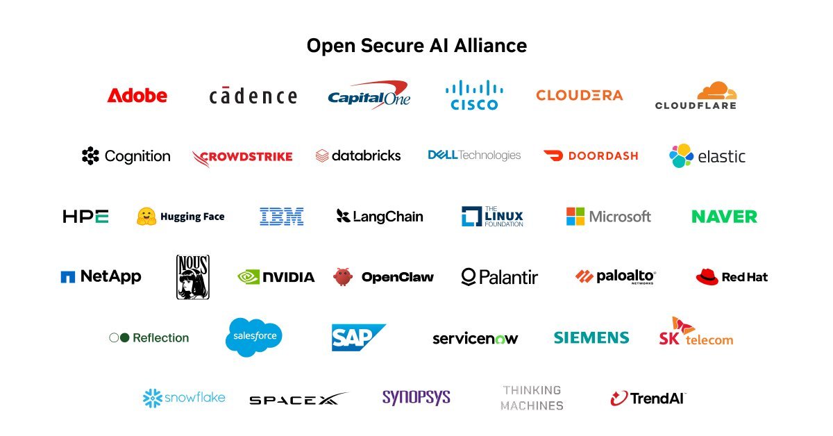 SelectTranslate's tweet photo. The most interesting AI story this week isn't who joined the new Open Secure AI Alliance. It's who didn't.

OpenAI, Google, and Anthropic are all missing, while Nvidia, Microsoft, Hugging Face, IBM, and dozens of infrastructure companies signed on. That absence says as much about today's AI landscape as the alliance itself.

Think of it like a neighborhood building a shared fire department. Most of the residents show up with hoses and ladders. The companies making the most advanced "engines" decide to stay outside. That doesn't automatically make them wrong—but it does raise questions about how AI security should be built.

To be fair, the incentives are very different. Open-source ecosystems thrive on transparency and shared tooling. Frontier AI labs compete on proprietary models, restricted access, and closely guarded research. From a business perspective, joining an alliance centered on openness is a far more complicated decision than it first appears.

Still, perception matters. When a security alliance forms after a high-profile AI security incident, and many infrastructure companies participate while the biggest closed-model labs remain absent, the public narrative almost writes itself—even if the real reasons are more nuanced.

Maybe the future won't be "open AI" versus "closed AI." Maybe the real challenge is figuring out how both can cooperate when security affects everyone. The next chapter of AI may be decided less by who builds the smartest model—and more by who is willing to defend the ecosystem together.