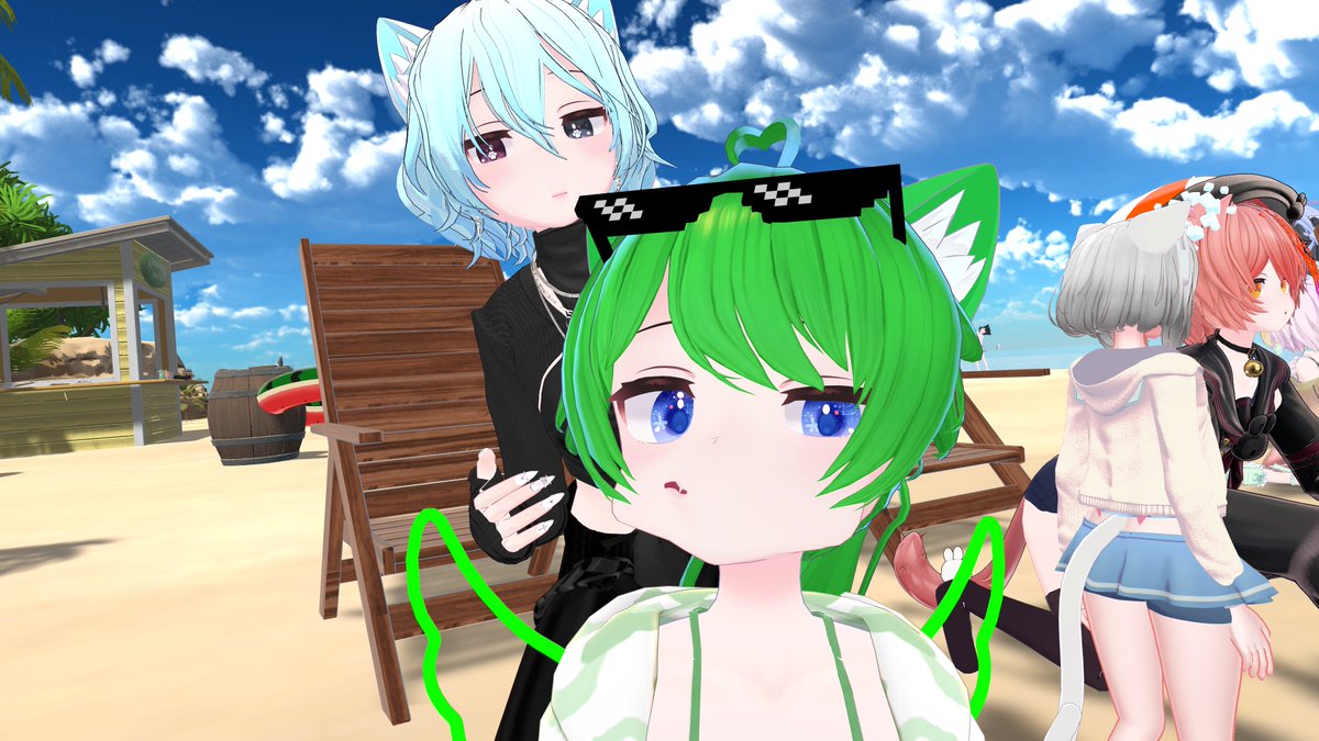 neconomy_'s tweet photo. @Natadigicoco @bananacakeee877 @muraski_mitsuki @Cinnamon_vrc @kurimesi_VR りとまさんとくりめしさんのタグ付け間違えて逆になっちゃった… https://t.co/6JQc8C5Q5r
