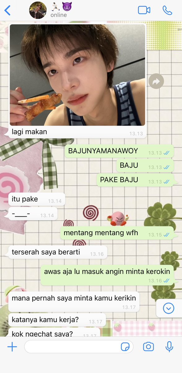 youngjaejaksel's tweet photo. #nidjae siang ini panas banget dahk, enaknya kita intip chat duta pergaulan bebas ini https://t.co/W2CR4ubchS