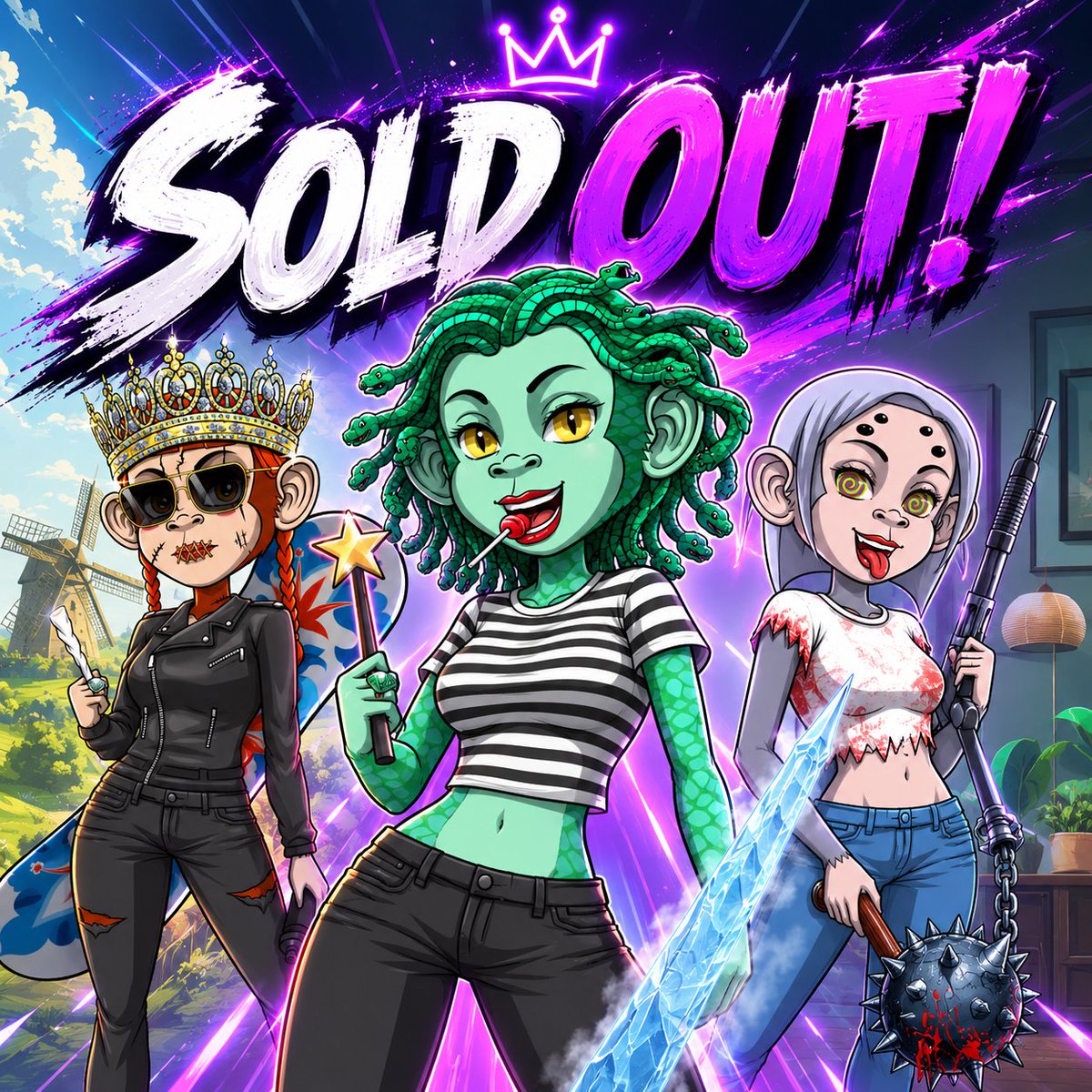 CrazzzyMonsters's tweet photo. SOLD OUT 👑

CM: Arcane Creatures Edition is fully minted. Every Lady has found her home 🏡 

Thank you to every single holder who believed in the vision. This is just the beginning 🫡 

Ecosystem growth activated. Spectral Protocol incoming. 👀

$CRY @CRY_Token 

#Cronos #ApeChain #Base
