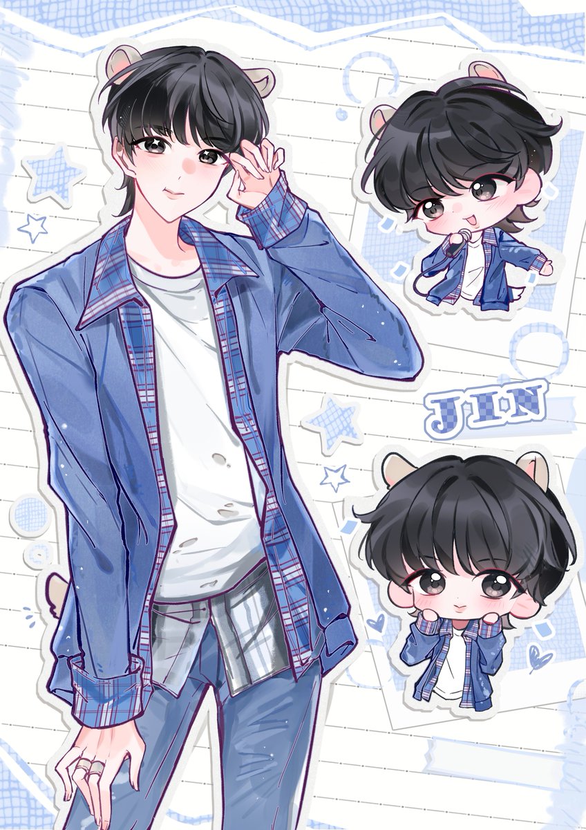 MyqKth616's tweet photo. 🐹jin太适合蓝色了——
#jin #BTS #btsfanart https://t.co/wkPy1m9NxX