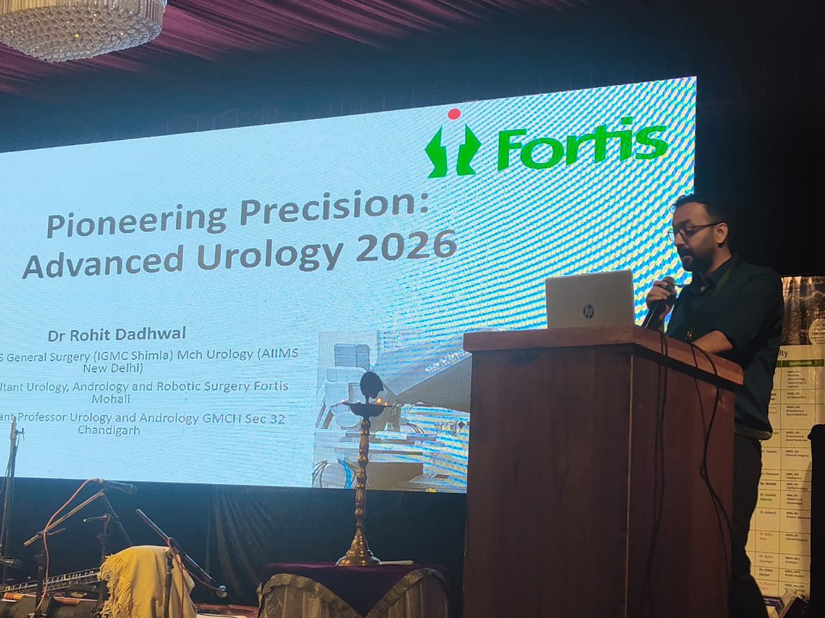 Rhtdwl48's tweet photo. Honoured to be invited as Faculty at the HMOA Annual Conference 2026 in Kufri, Himachal Pradesh, where I delivered a talk on Advanced Urology Techniques. Grateful to receive the Faculty Award from the Hon’ble Health Secretary. Thank you HMOA. 🙏🏆

#Urology #RoboticSurgery https://t.co/fJrYcUAjtv