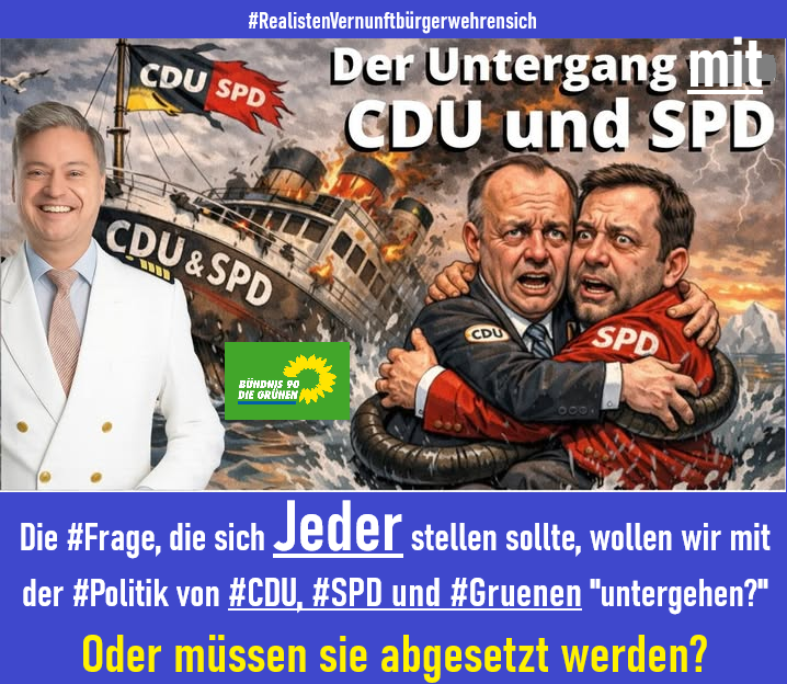 reimund15's tweet photo. Alle wurden bestätigt, die bereits vor den #Wahlen festgestellt haben #Merzkannesnicht!
Merz hat es in Rekordzeit nicht nur geschafft die #Mehrheit der #Bevölkerung gegen sich aufzubringen, jetzt rebelliert auch noch die #Parteibasis der #CDU gegen ihn!
Die #Kanzlerdämmerung für #Merz hat begonnen und das ist gut für #Deutschland!
"#Kurzzeitkanzler #Merz hat fertig."
Eingemauert in der #Brandmauer sind sie den #Linksgruenen in die Falle getappt der Friedrich und der Markus!
Symbolbild: