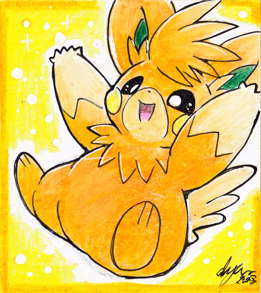 pichu_no_hito's tweet photo. 【C108色紙】パーモット https://t.co/81Srh519hG