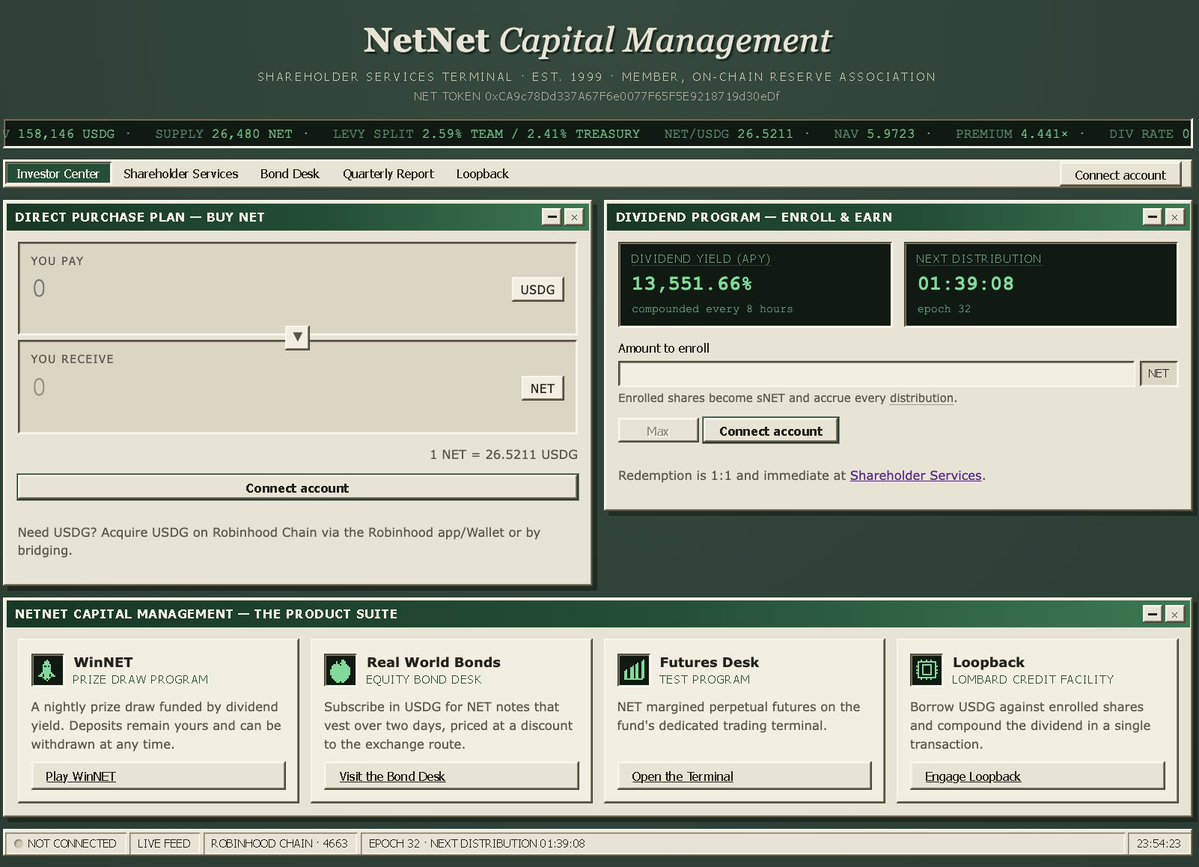 NetNetCap's tweet photo. Shareholders,

It's never been easier to purchase and stake $NET . 

Check out our new onramp at https://t.co/fNs18Dm4WU

More Soon.
-Al https://t.co/PidA21v9rb