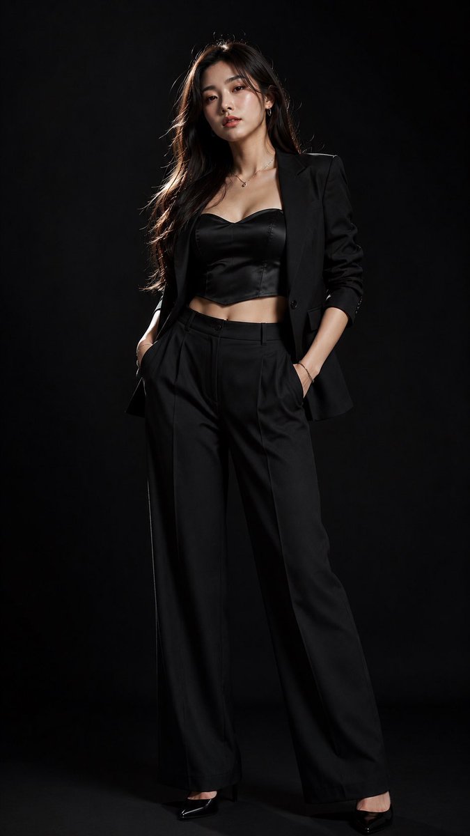 High-End Fashion Editorial Studio Portrait