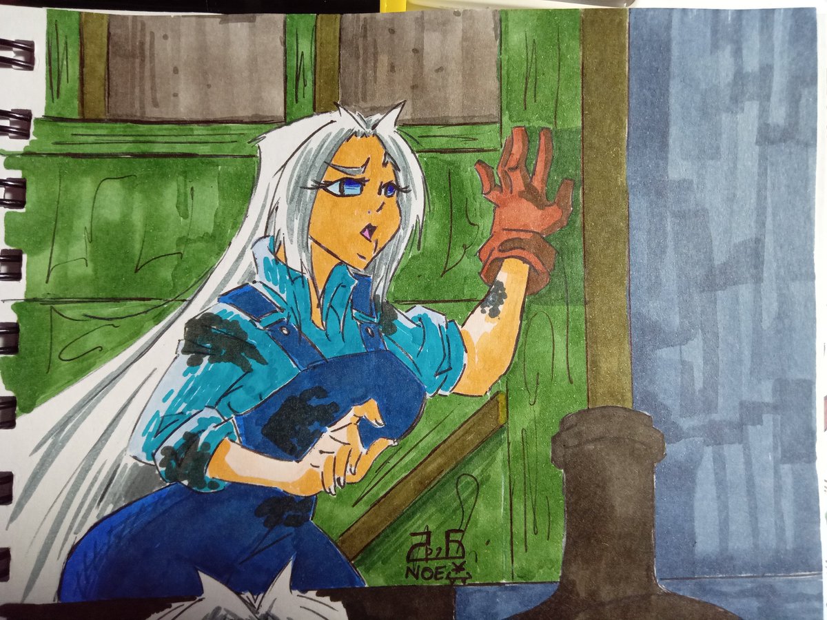 Iluileon's tweet photo. 1/?
The old shed creaked as Lola eased the door open. She stepped inside.
L: Hello? Is anyone there?
For a short moment, nothing. Then...
?: ... Lola?
___
#oc #ttteau #sodorfallout #traditionalartist #drawing #art #comic #sketchbook https://t.co/5bz9WxoYWb