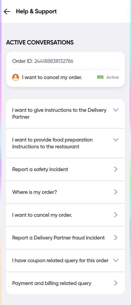 rupeshjhawar's tweet photo. @SwiggyCares @Swiggy No need,  I already given food to needy..if chatbot is not under human it's waste.. https://t.co/O6ZqUggaz3