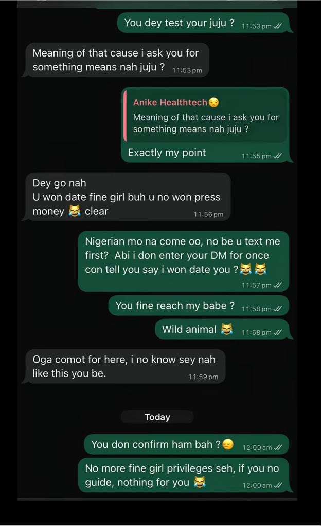 Blessedonx1's tweet photo. These girls juju no dey work again https://t.co/HX0fKU4wbJ