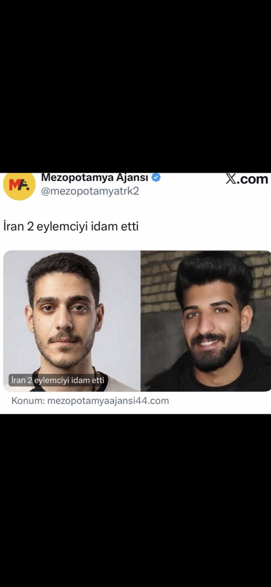 KeskinEren1's tweet photo. Sömürgeci İran rejimi iki Kürt genci daha katletti. Kürtler dışında eminim dünyanın hiç bir yerinde yine konuşulmayacak. #idamcinayettir https://t.co/rtGkskl6mB