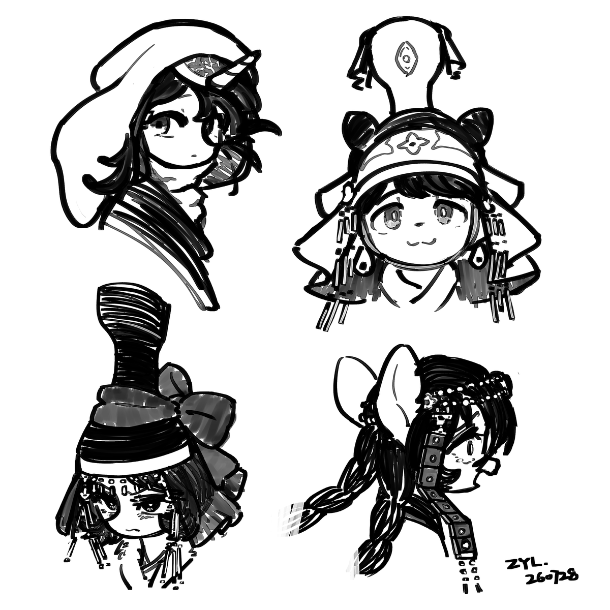 CynosuraZ's tweet photo. #天幕のジャードゥーガル sketches https://t.co/SVjFTqF8l8