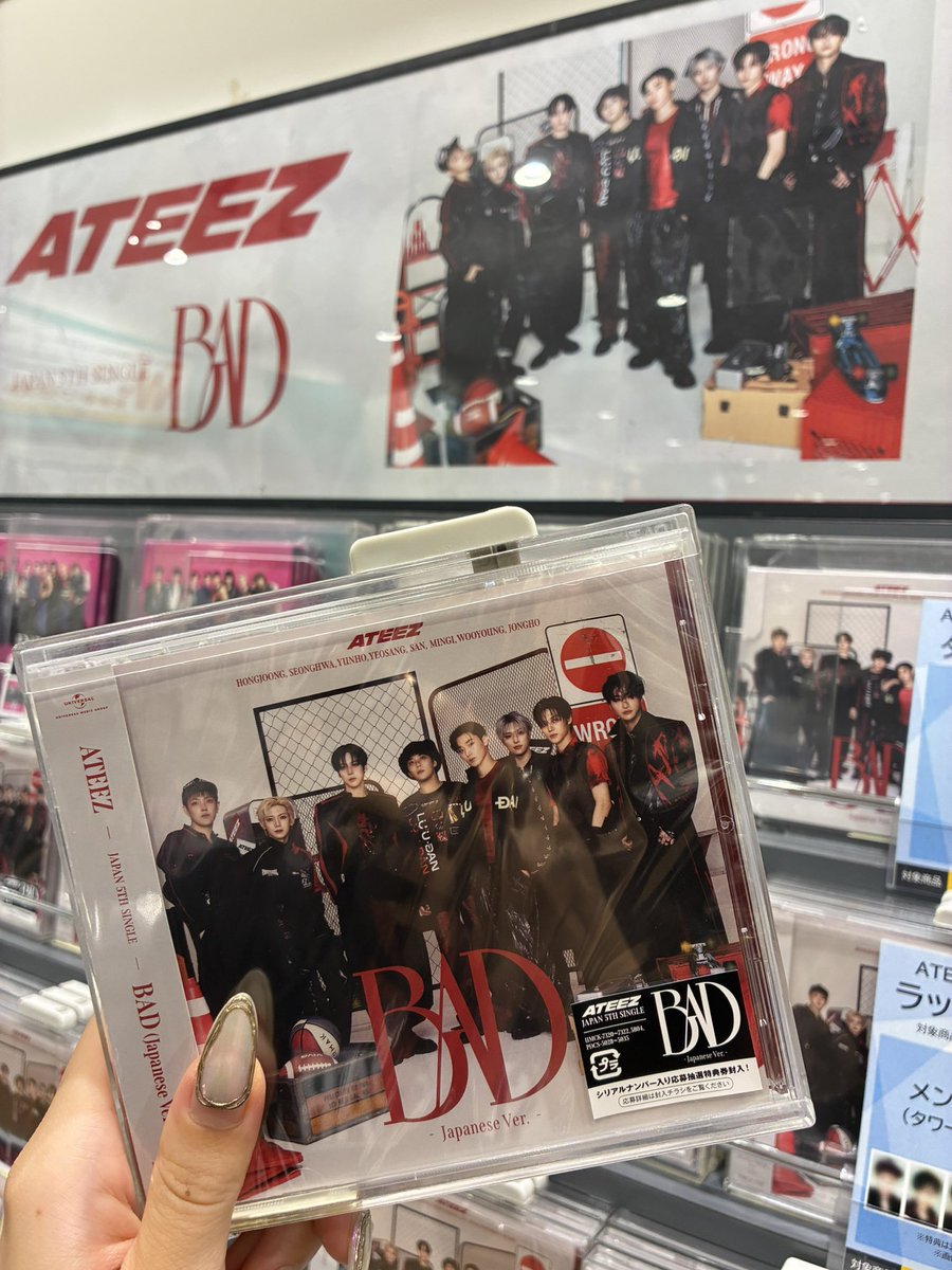 ATEEZ】 JAPAN 5TH SINGLE 『BAD (Japanese Ver.)』 本日入荷いたし