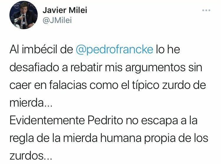 Karblack111's tweet photo. Amiguitos, avísenle al inútil de Pedro Francke que Javier Milei ya está llegando. Jajajajaja
¡Qué lindo celebraremos este 28 de julio! 🇵🇪
¡Felices Fiestas Patrias! https://t.co/FZhq7qM3gv