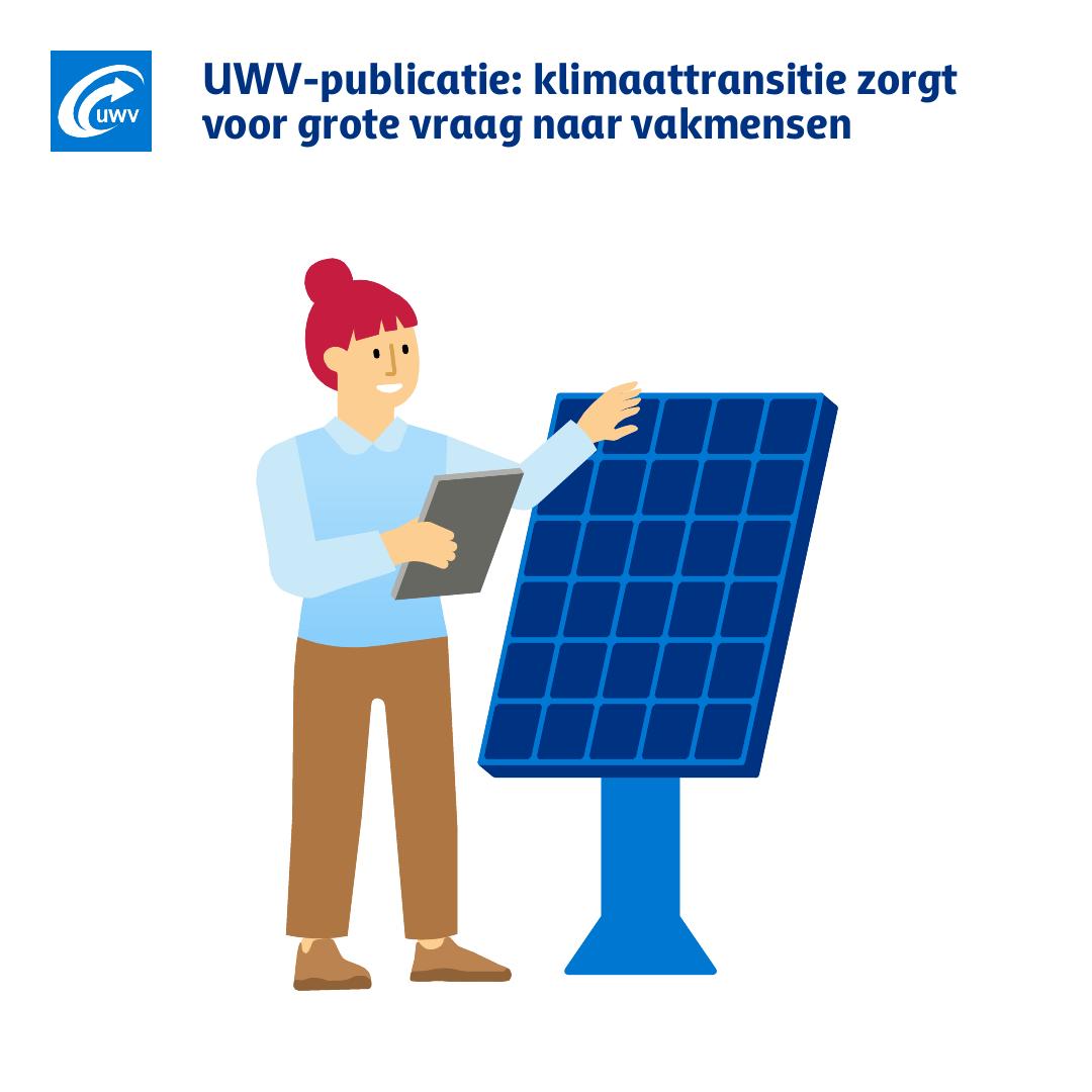 UWVnl's tweet photo. De klimaattransitie biedt volop kansen op de arbeidsmarkt. Deze UWV publicatie laat zien welke beroepen, vaardigheden en scholing nodig zijn in de 5 klimaatsectoren. Een waardevol instrument voor werkgevers, werkzoekenden en arbeidsmarktprofessionals. https://t.co/vHz1rnH1w9 https://t.co/YKPMldgL2e